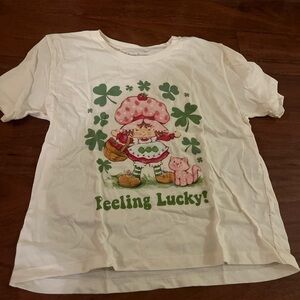 Strawberry shortcake White Graphic Tee - Feeling Lucky